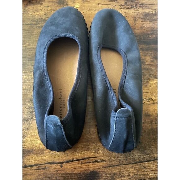 ERIC MICHAEL RAVEN NUBUK BLACK Sleep On Woman Shoes NWOB 41 - Picture 2 of 5